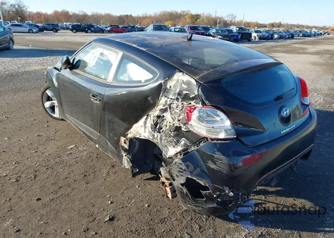 2013 Hyundai Veloster Base W/Gray из США, поврежденный, VIN KMHTC6AD2DU162666